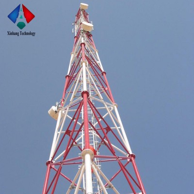 60m Communication Tube Steel Lattice 3-leg Tower