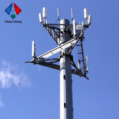 30m Wireless Monopole Steel Pole Antenna Communication Tower