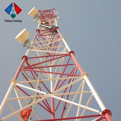 3 Legs Tubular High Quality 60m Telecommunication Steel Tower