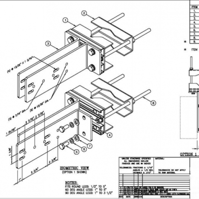 UNIVERSAL RRU MOUNT, DOUBLE (EACH)